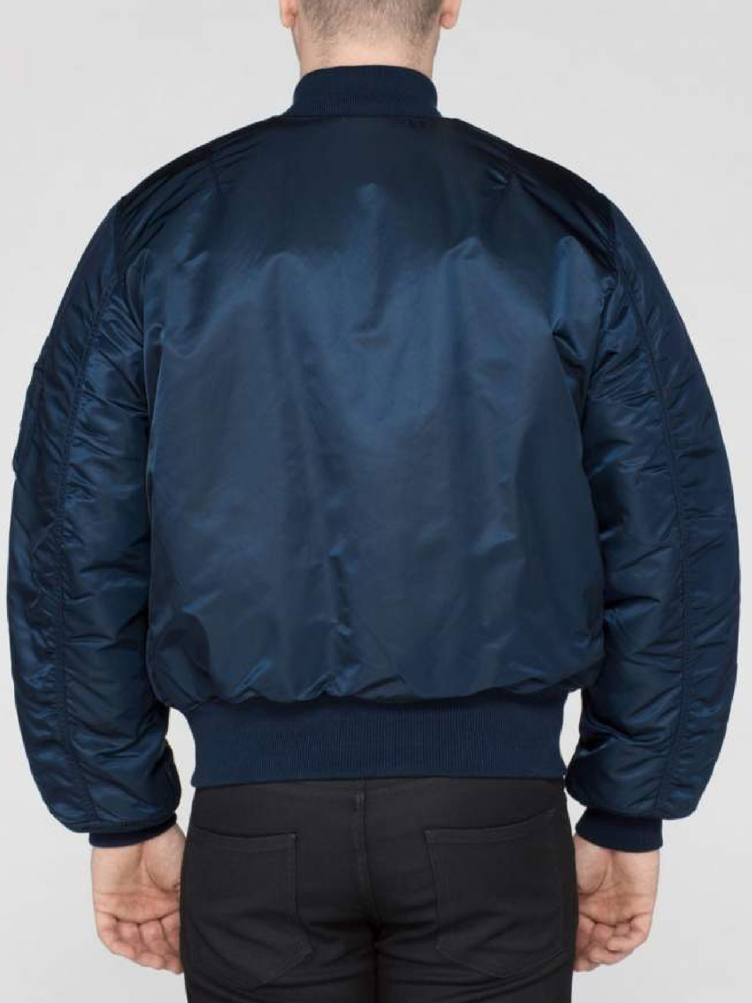 Alpha Industries MA1 Bomber Jacket Rep Blue - Bennevis Clothing