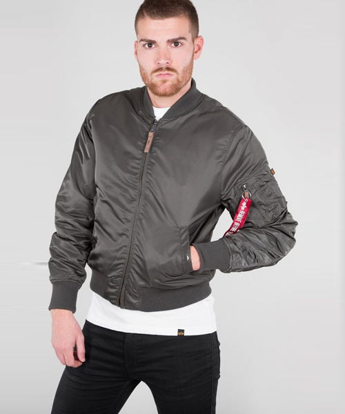 Alpha Industries MA1 VF-59 Bomber Jacket Rep Grey - Bennevis Clothing
