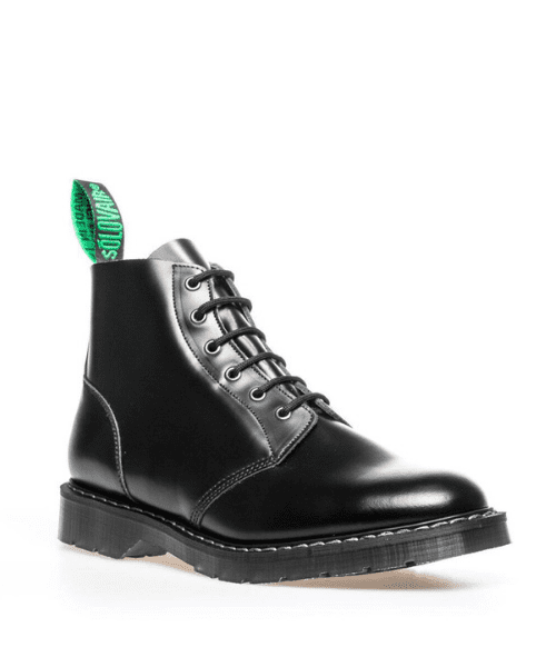 solovair black derby boot