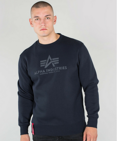 Alpha Industries Basic Sweater Rep Bennevis - Blue Clothing