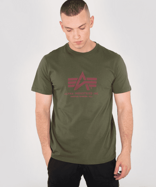 Alpha Industries Basic Bennevis Clothing Dark Green T-Shirt 