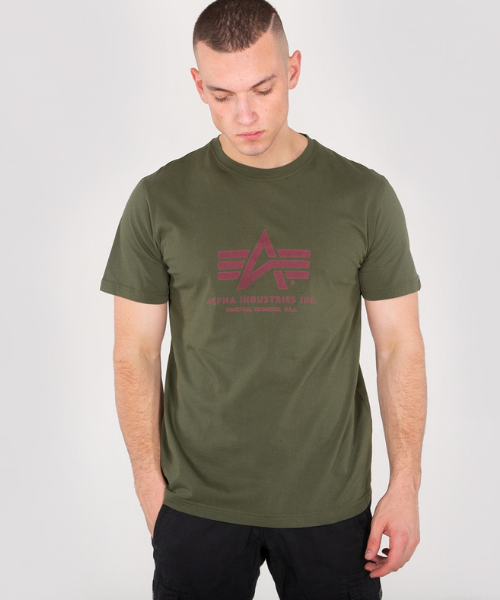 Alpha Industries Basic T-Shirt Dark Clothing Green - Bennevis
