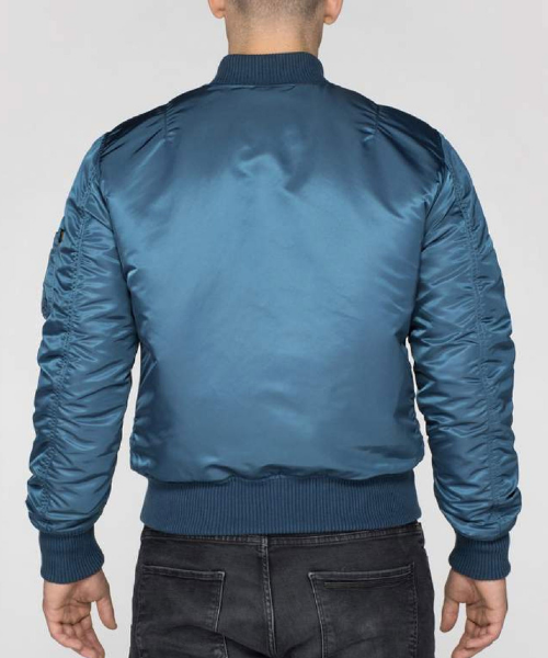 Alpha Industries MA1 VF-59 Bomber Jacket Bold Blue - Bennevis Clothing