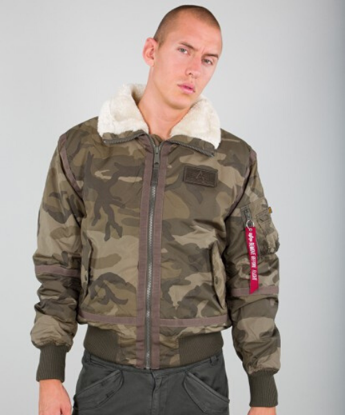 Alpha Industries B15-3 TT Bomber Jacket Olive Camo ...