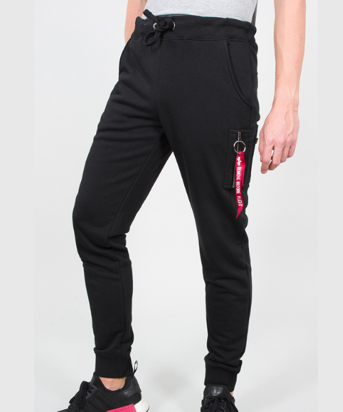 Alpha Industries X-Fit Slim Cargo Pants Black - Bennevis Clothing