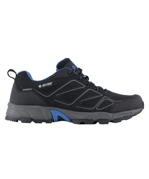 HI-TEC Ripper Low Waterproof Hiking Black/Lake Blue - Bennevis Clothing