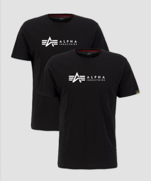 Alpha Label T 2 Pack Black/White - Bennevis Clothing