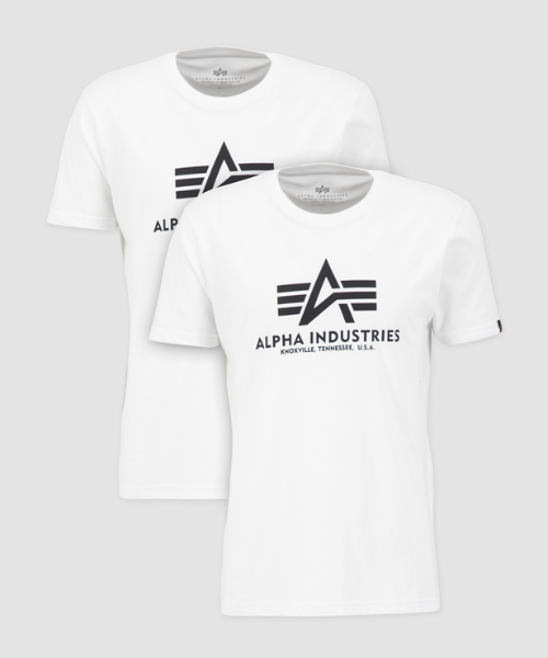 Alpha Basic T 2 Pack White/Black - Bennevis Clothing