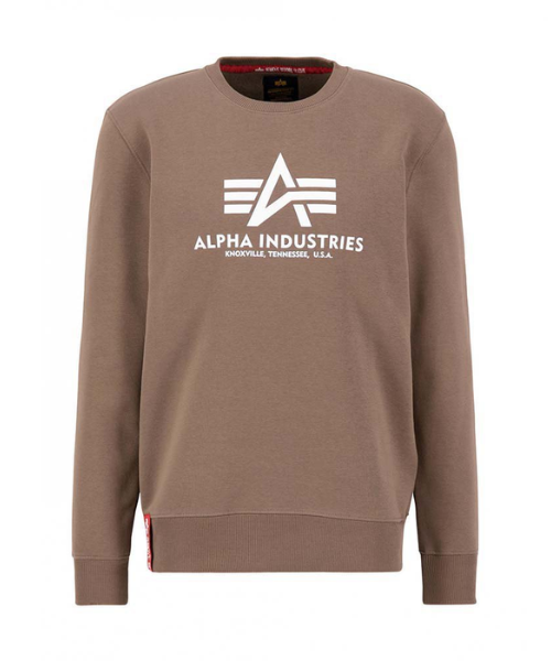 Alpha Industries Basic Sweater Taupe - Bennevis Clothing